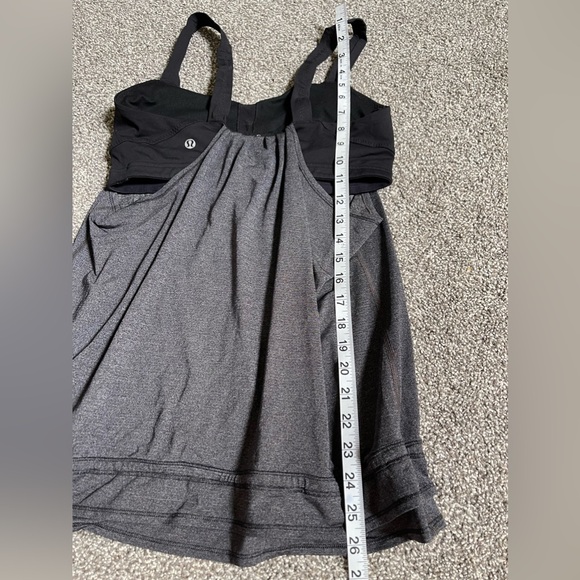 Lululemon run tame me tank gray/black size 4 - Picture 7 of 8
